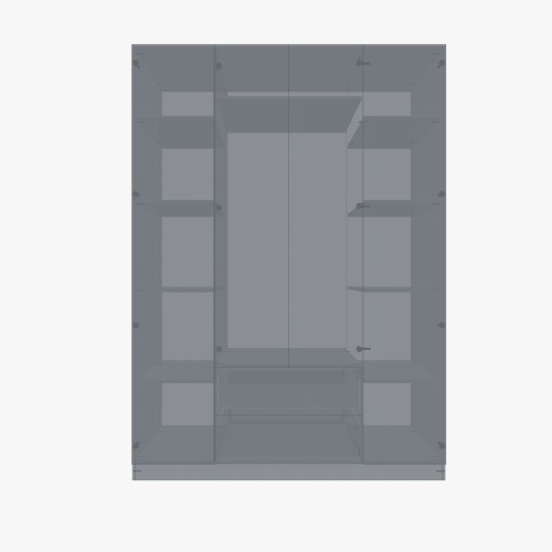 Three door wardrobe