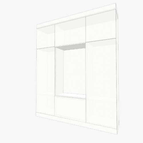 Armário Hall Бесплатные 3D-проекты мебели и чертежи от сообщества Flatma