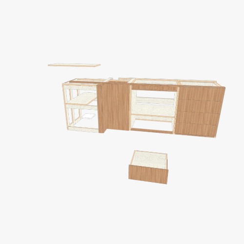 bajomesadaV3 Бесплатные 3D-проекты мебели и чертежи от сообщества Flatma