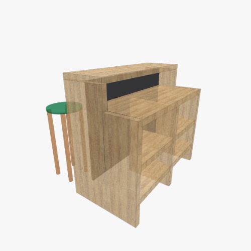 Bar Бесплатные 3D-проекты мебели и чертежи от сообщества Flatma
