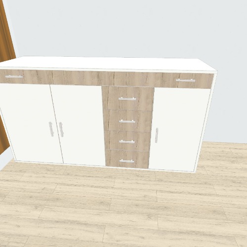 Bedroom Dresser Бесплатные 3D-проекты мебели и чертежи от сообщества Flatma