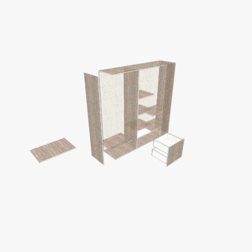closet Бесплатные 3D-проекты мебели и чертежи от сообщества Flatma