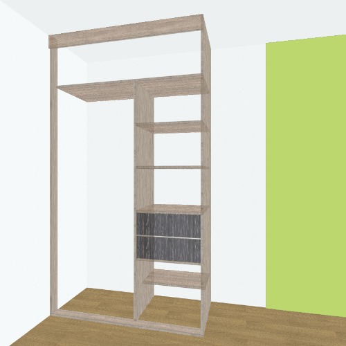 Closet Madrid Бесплатные 3D-проекты мебели и чертежи от сообщества Flatma