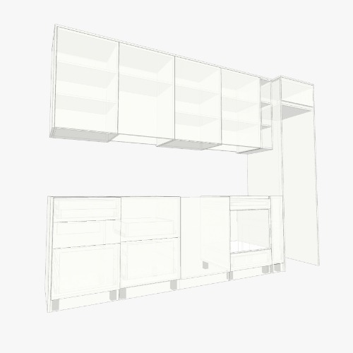 Cocina a medida Бесплатные 3D-проекты мебели и чертежи от сообщества Flatma
