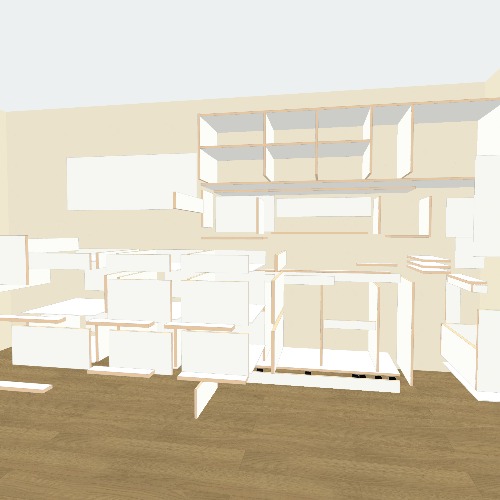 cocina casa Бесплатные 3D-проекты мебели и чертежи от сообщества Flatma