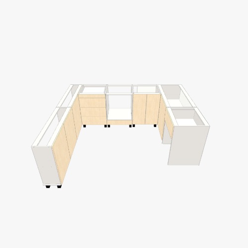 Cozinha Бесплатные 3D-проекты мебели и чертежи от сообщества Flatma