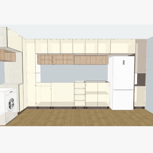 Cozinha AP Recanto Verde Бесплатные 3D-проекты мебели и чертежи от сообщества Flatma