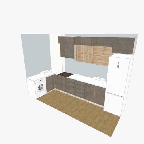 cozinha millenium Бесплатные 3D-проекты мебели и чертежи от сообщества Flatma
