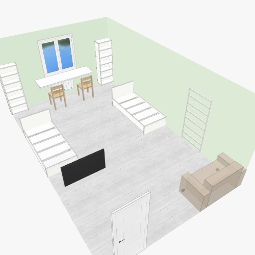 Детская комната Бесплатные 3D-проекты мебели и чертежи от сообщества Flatma