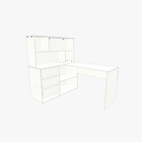 Escrivaninha multifuncional para canto do quarto
