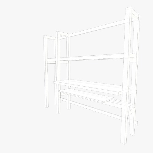 Estante - home studio Бесплатные 3D-проекты мебели и чертежи от сообщества Flatma