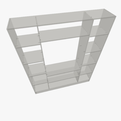 estanteria amplia Бесплатные 3D-проекты мебели и чертежи от сообщества Flatma