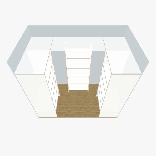 Гардероб 005 Бесплатные 3D-проекты мебели и чертежи от сообщества Flatma