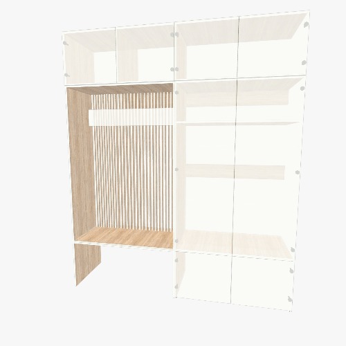 Гардероб 1 Бесплатные 3D-проекты мебели и чертежи от сообщества Flatma