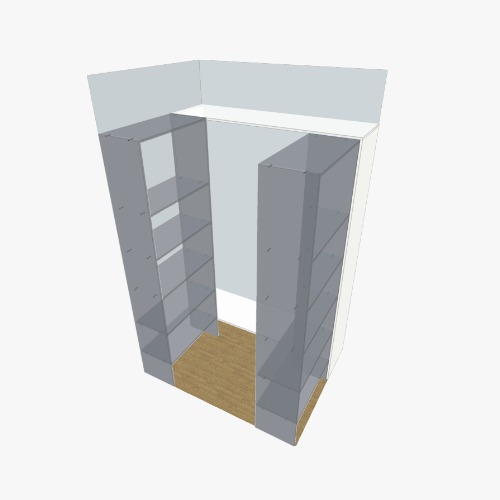 гардероб Бесплатные 3D-проекты мебели и чертежи от сообщества Flatma