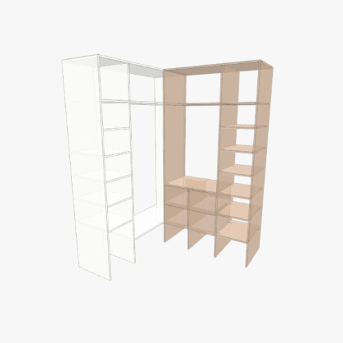 Гардеробная Бесплатные 3D-проекты мебели и чертежи от сообщества Flatma
