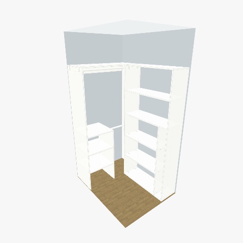 Гардеробная Бесплатные 3D-проекты мебели и чертежи от сообщества Flatma