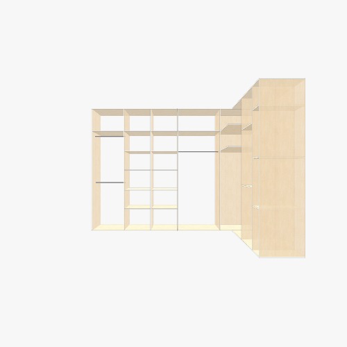 гардеробная Бесплатные 3D-проекты мебели и чертежи от сообщества Flatma