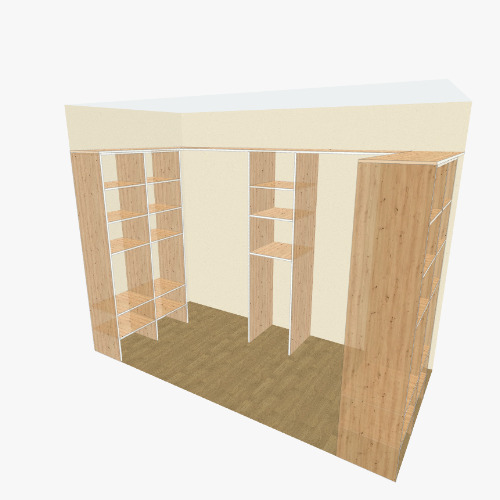 Гардеробная Бесплатные 3D-проекты мебели и чертежи от сообщества Flatma