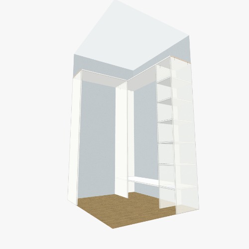 Гардеробная Бесплатные 3D-проекты мебели и чертежи от сообщества Flatma
