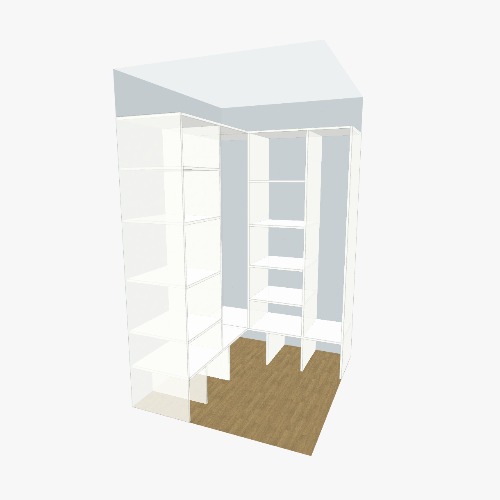 Гардеробная Бесплатные 3D-проекты мебели и чертежи от сообщества Flatma