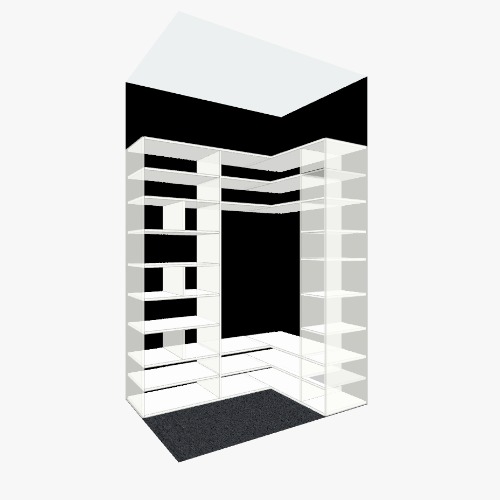Гардеробная Бесплатные 3D-проекты мебели и чертежи от сообщества Flatma