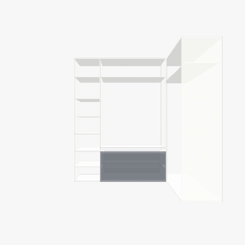 гардеробная Бесплатные 3D-проекты мебели и чертежи от сообщества Flatma