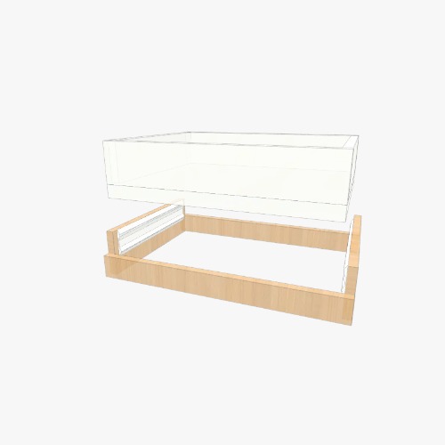 Gavetero debajo de la cocina