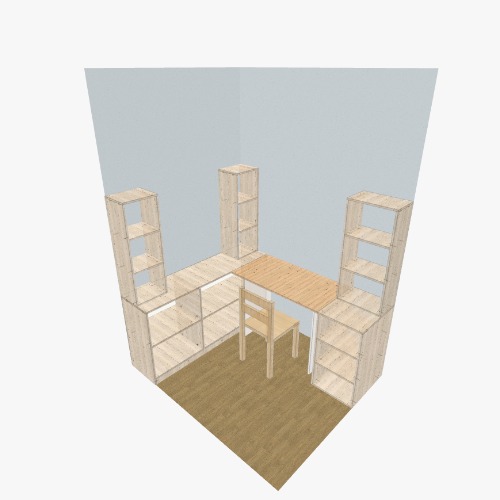 Home Office Бесплатные 3D-проекты мебели и чертежи от сообщества Flatma