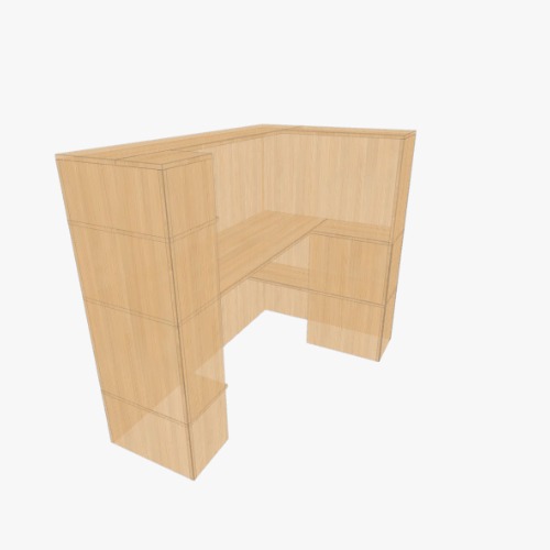 Стойка ресепшн Бесплатные 3D-проекты мебели и чертежи от сообщества Flatma