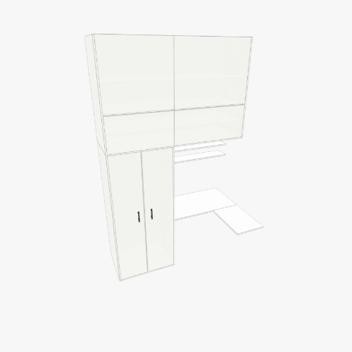 Ropero - Escritorio V2 Бесплатные 3D-проекты мебели и чертежи от сообщества Flatma