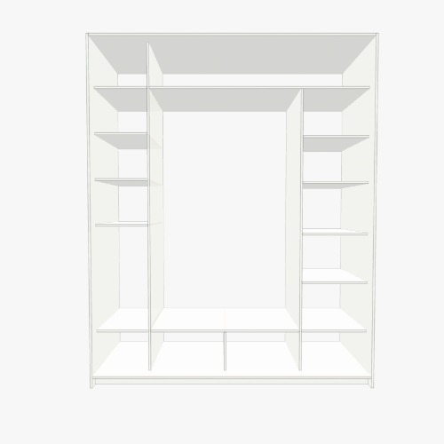 первый шкаф Бесплатные 3D-проекты мебели и чертежи от сообщества Flatma