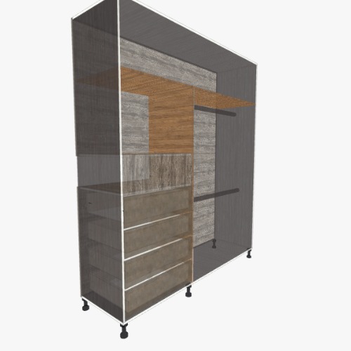 closet Бесплатные 3D-проекты мебели и чертежи от сообщества Flatma