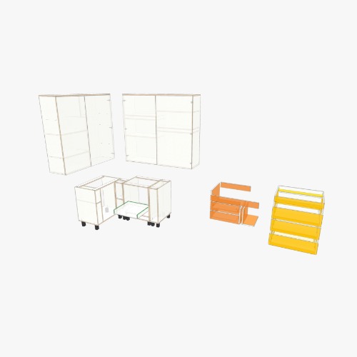 кухня1-1 Бесплатные 3D-проекты мебели и чертежи от сообщества Flatma