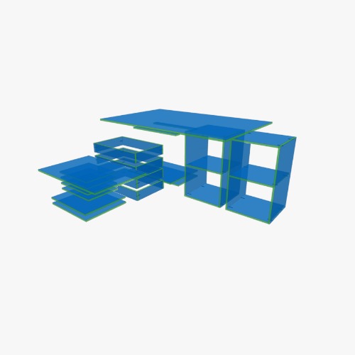 Тумба+соты Бесплатные 3D-проекты мебели и чертежи от сообщества Flatma