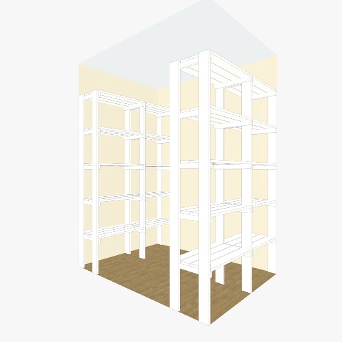 Каморка вар.1 Бесплатные 3D-проекты мебели и чертежи от сообщества Flatma