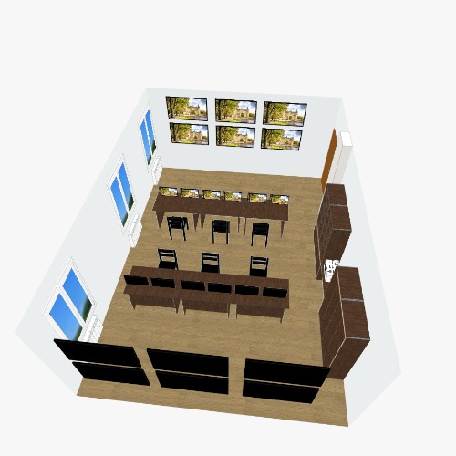 компьютерный клуб Бесплатные 3D-проекты мебели и чертежи от сообщества Flatma