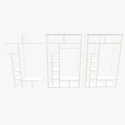 коридор гардероб Бесплатные 3D-проекты мебели и чертежи от сообщества Flatma