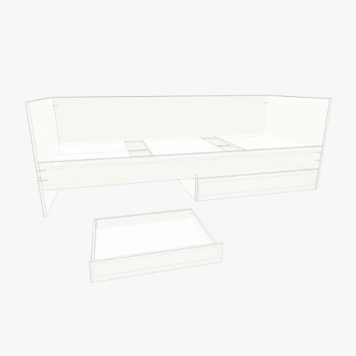 Кровать Бесплатные 3D-проекты мебели и чертежи от сообщества Flatma