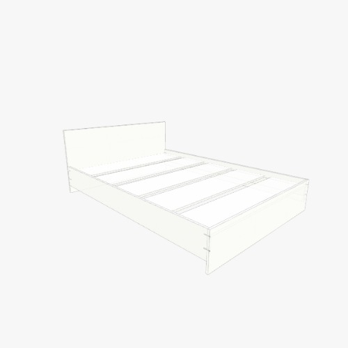 Кровать Бесплатные 3D-проекты мебели и чертежи от сообщества Flatma