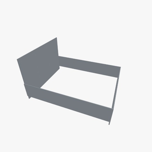 Кровать Бесплатные 3D-проекты мебели и чертежи от сообщества Flatma