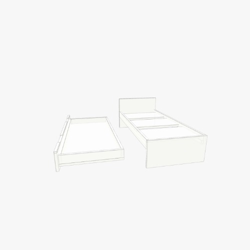 кровать (размеры некорректны) Бесплатные 3D-проекты мебели и чертежи от сообщества Flatma