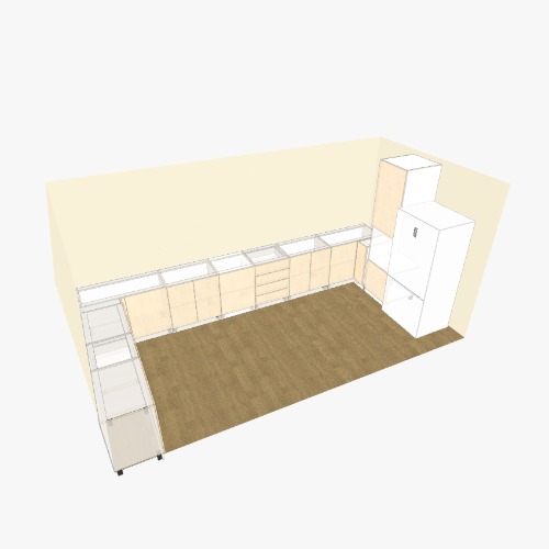 kuchnia mariana Бесплатные 3D-проекты мебели и чертежи от сообщества Flatma