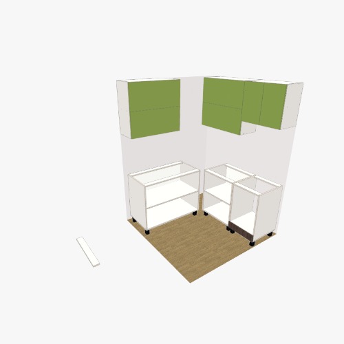кухня Бесплатные 3D-проекты мебели и чертежи от сообщества Flatma