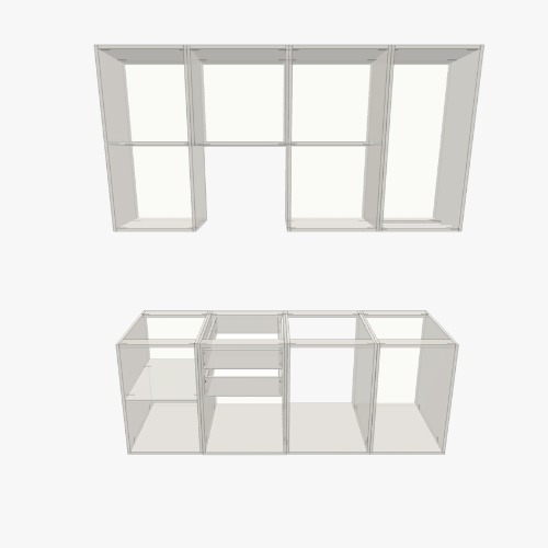 кухня 1900 Бесплатные 3D-проекты мебели и чертежи от сообщества Flatma