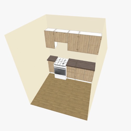 кухня 2 Бесплатные 3D-проекты мебели и чертежи от сообщества Flatma