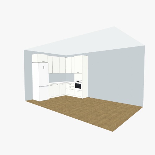 Кухня Бесплатные 3D-проекты мебели и чертежи от сообщества Flatma