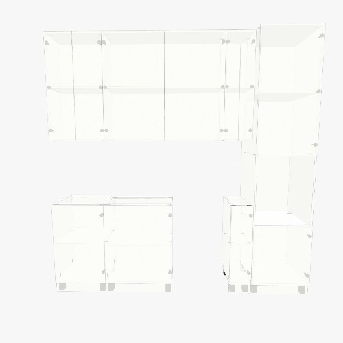 кухня Бесплатные 3D-проекты мебели и чертежи от сообщества Flatma
