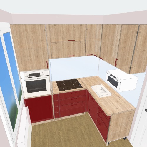 Кухня Бесплатные 3D-проекты мебели и чертежи от сообщества Flatma