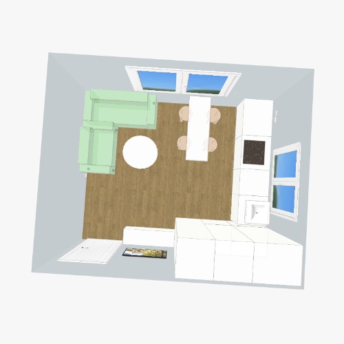 кухня Бесплатные 3D-проекты мебели и чертежи от сообщества Flatma